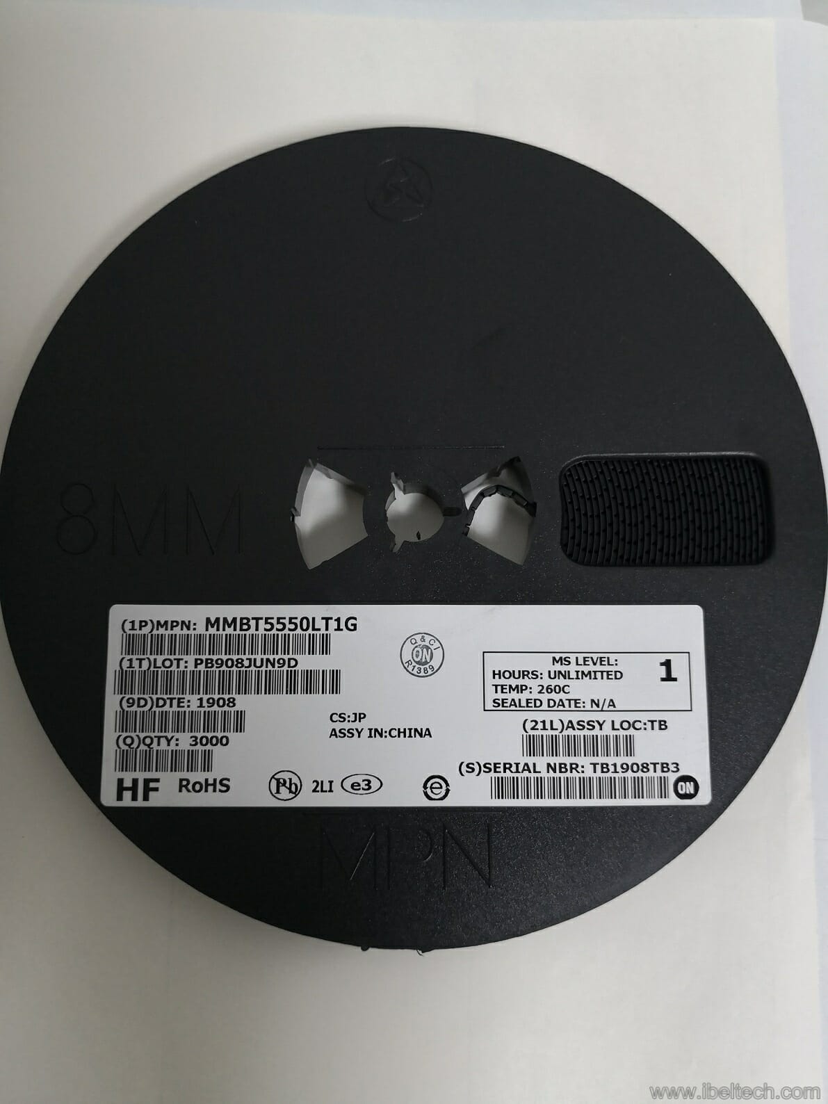 MMBT5550LT1G – MMBT Series 140V 60mA SMT NPN Silicon Transistor
