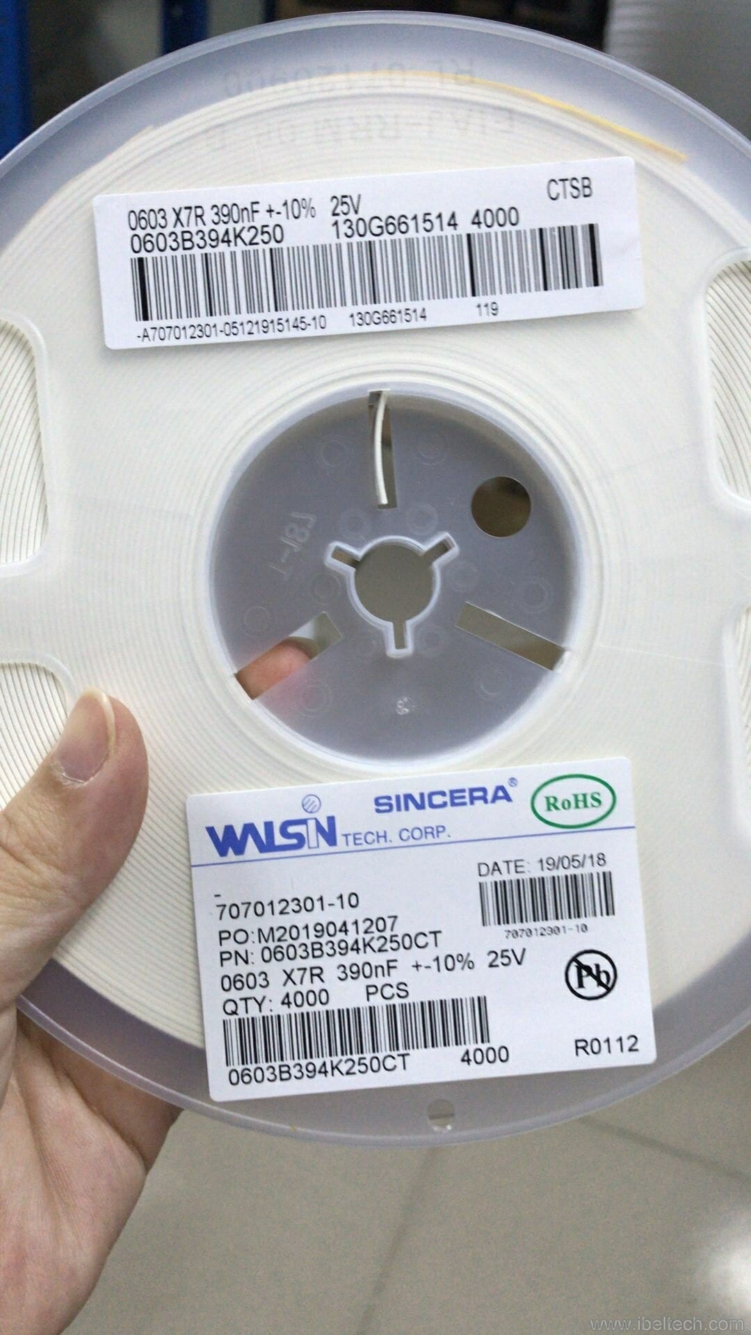 Walsin 0805 0.68uF 50V Y5V -20+80% / 0805F684Z500CT